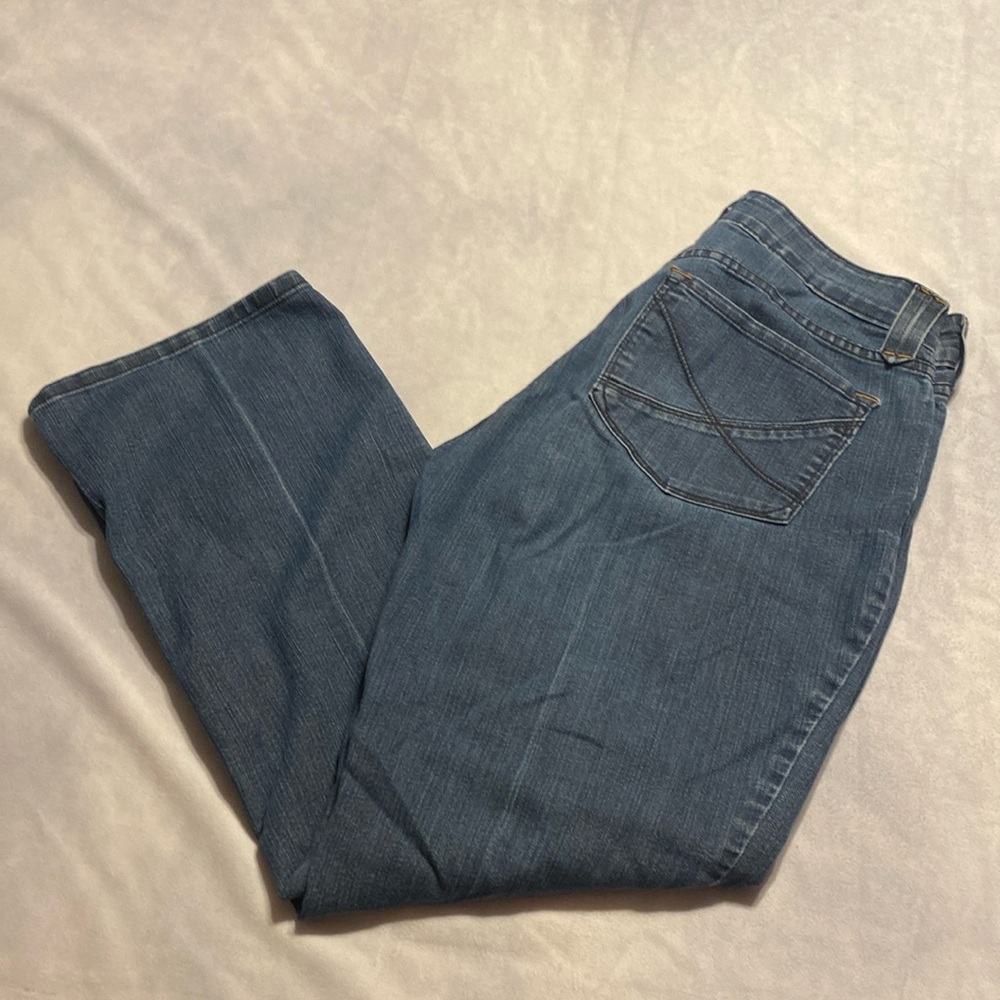 NYDJ Not Your Daughter’s Jeans sz 10P Y2K USA faded blue light denim